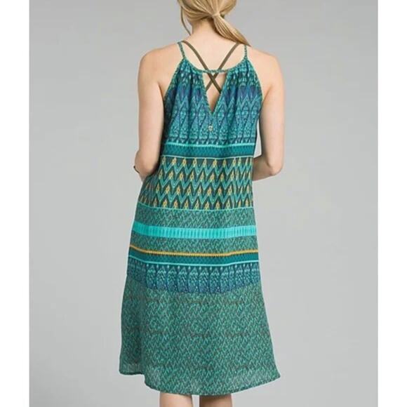 NWT PrAna Nari Dress in Green Laurel Small - Picture 2 of 8